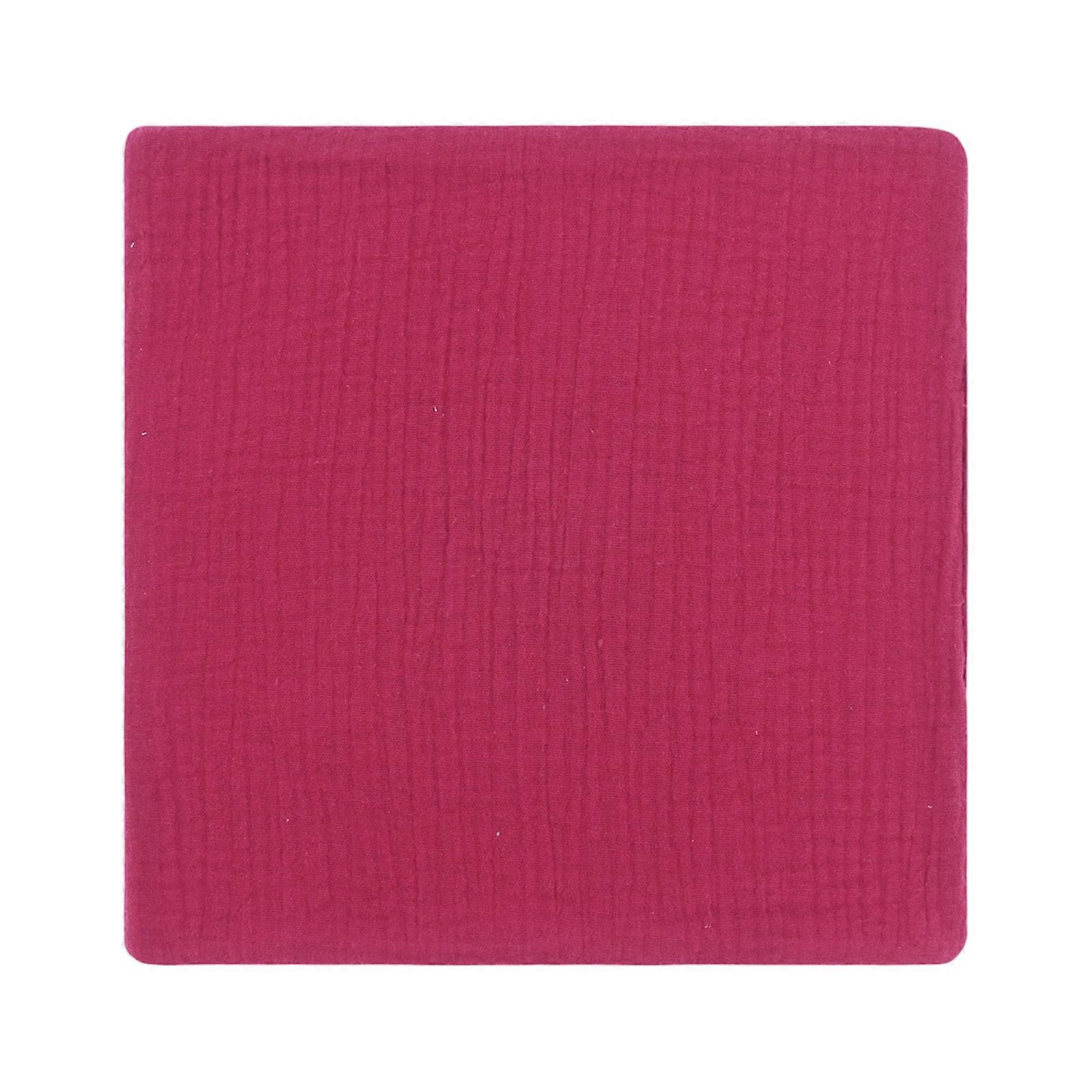 Wipe Towel Double Layers Face Towel Breathable Square Towel Washcloths Nursing Towel for Toddlers Drool Bibs Burp Cloths  Wine red