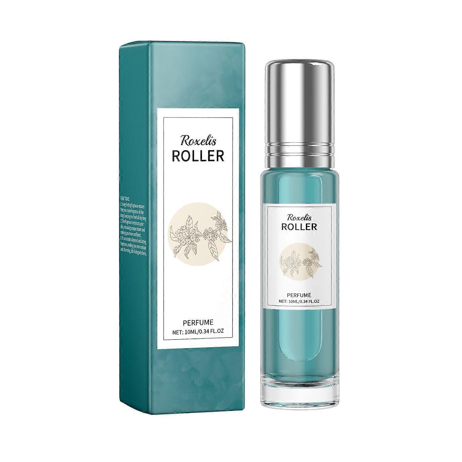 Roxelis Charm Roll-On Perfume, Mint Laurel, Fresh And Unique, Fits Your Wrist And Neck With A Long-Lasting Fragrance