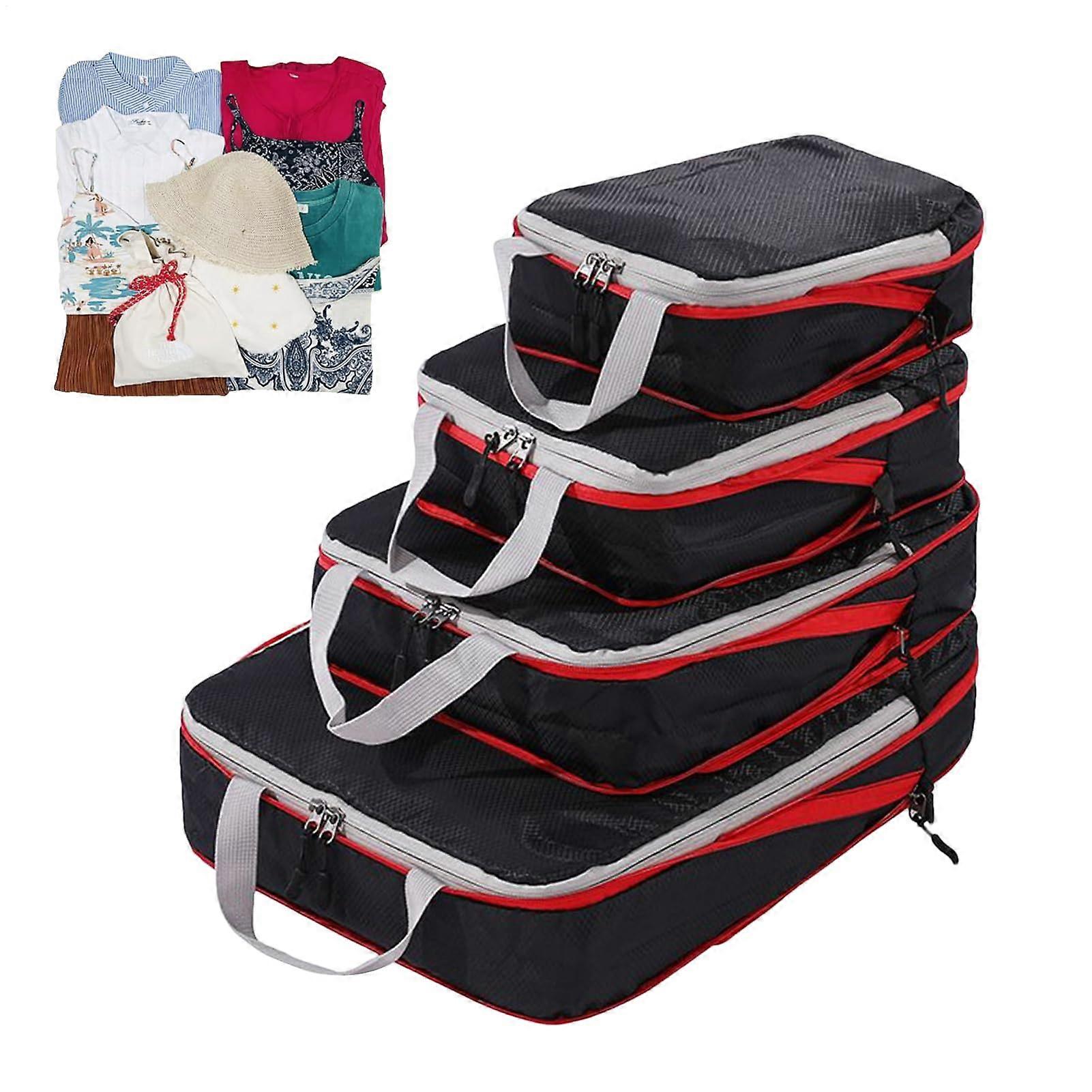 Packing Cubes, Compression Packing Cubes For Travel, SpaceSaving Suitcase Organization, University, Camping, Backpacking