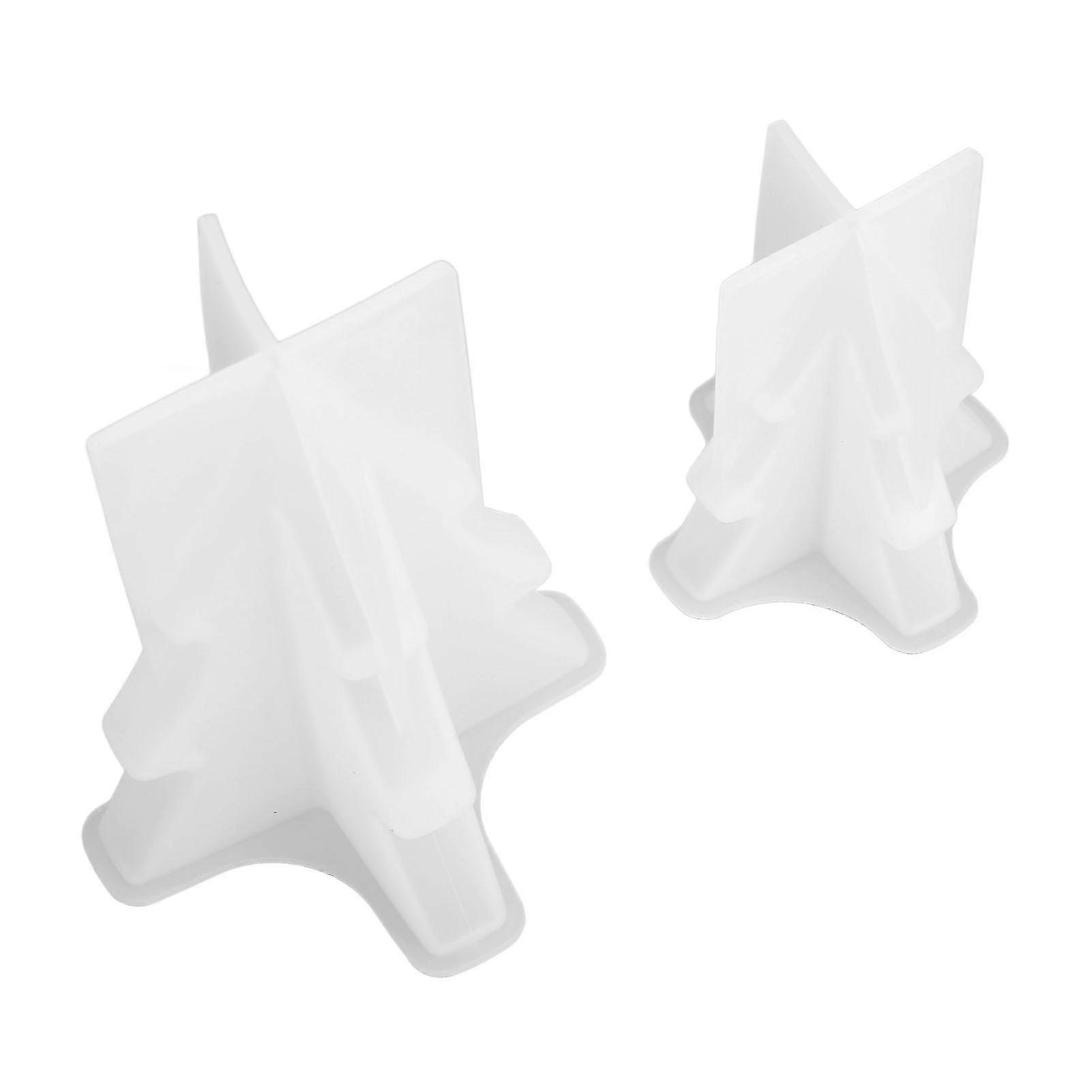 2pcs Reusable Silicone Christmas Tree Mold for DIY Candle Making