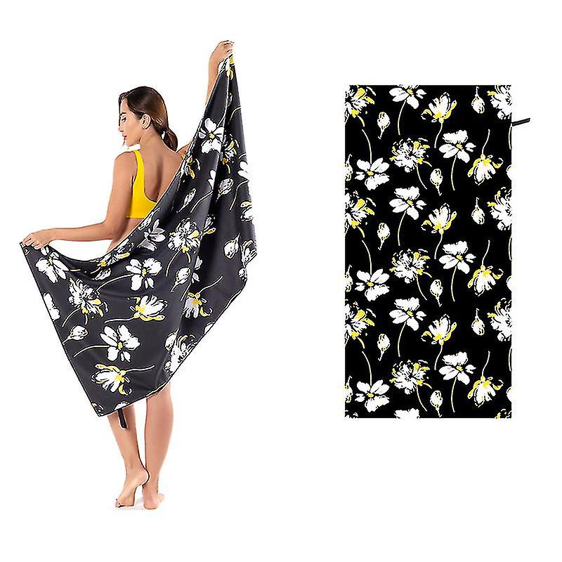Microfiber Beach Towel Quick Drying Absorbent Lightweight Travel  Bath Towels