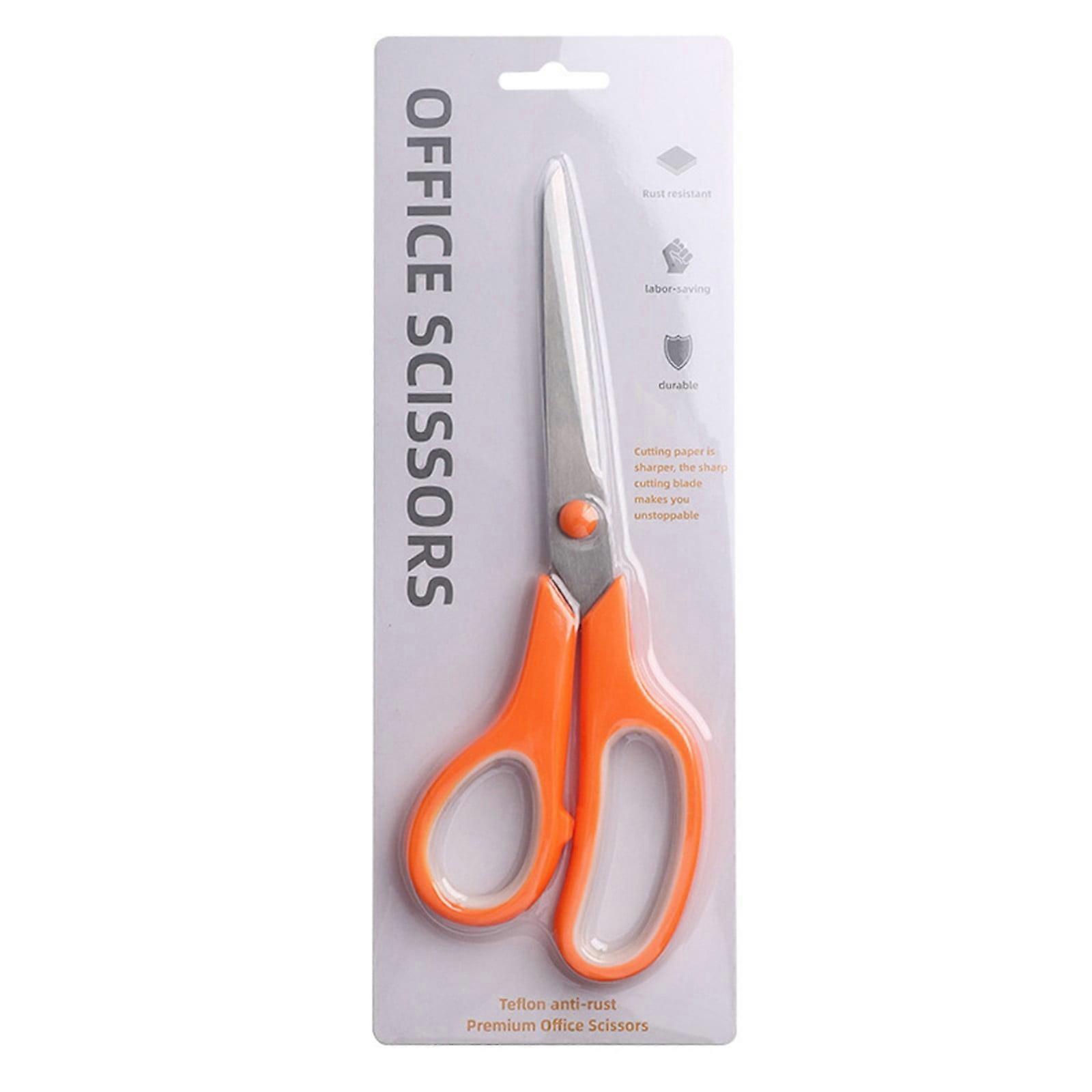 Begine Scissors Clearance, Stainless Steel Multifunctional Set Student Scissors Orange,Orange,1*Scissors