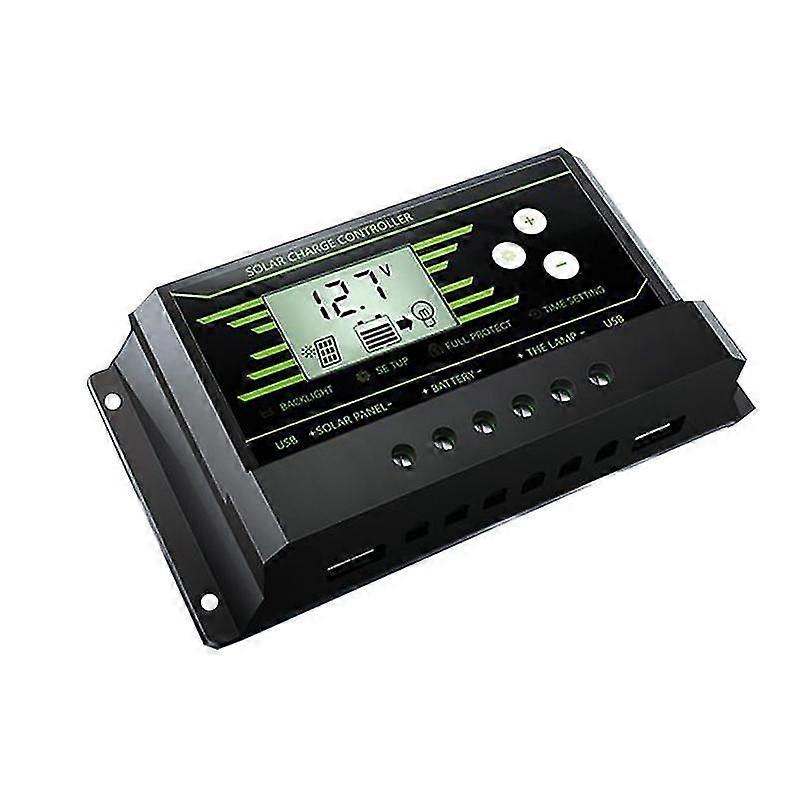 10a Pwm Dual Usb Max Current Up To 2.5a Solar Charge Controller With Backlight