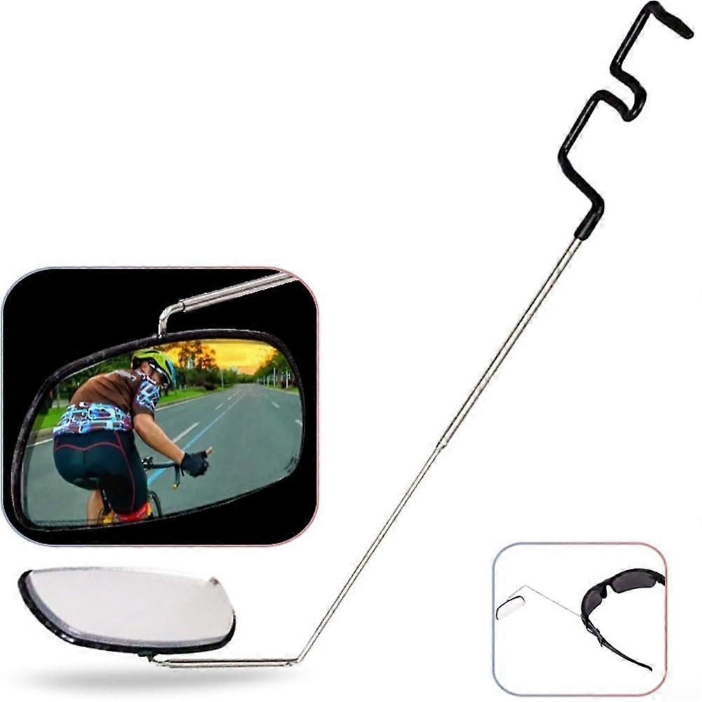 Sun Glasses Mirror Universal Fit, Lightweight Plastic, Cycling Safety Mirror