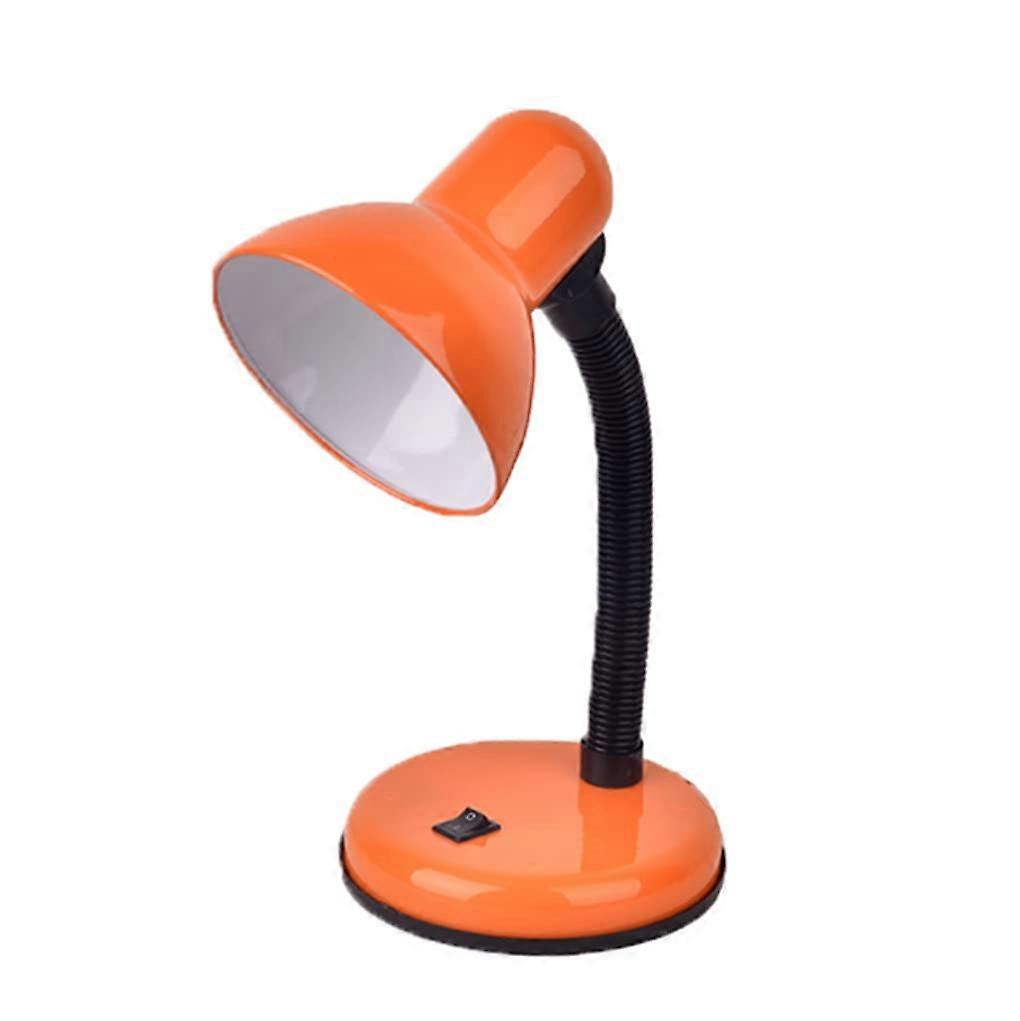 Desk Lamp Orange, Retro Reading Lamp, Modern Table Lamp, E27 Socket, Office And Bedroom Study Lamp