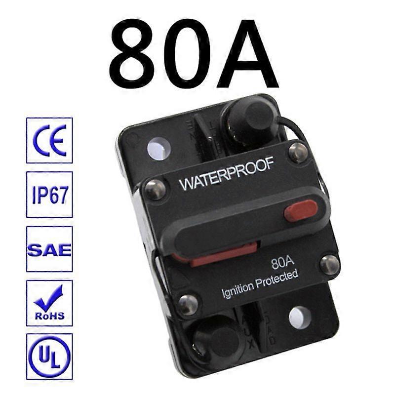 Circuit Breaker 30-300A with Manual Reset Trolling Motor Auto Car Marine Boat Bike Stereo Audio Terminal Inline Fuse Inverter for System