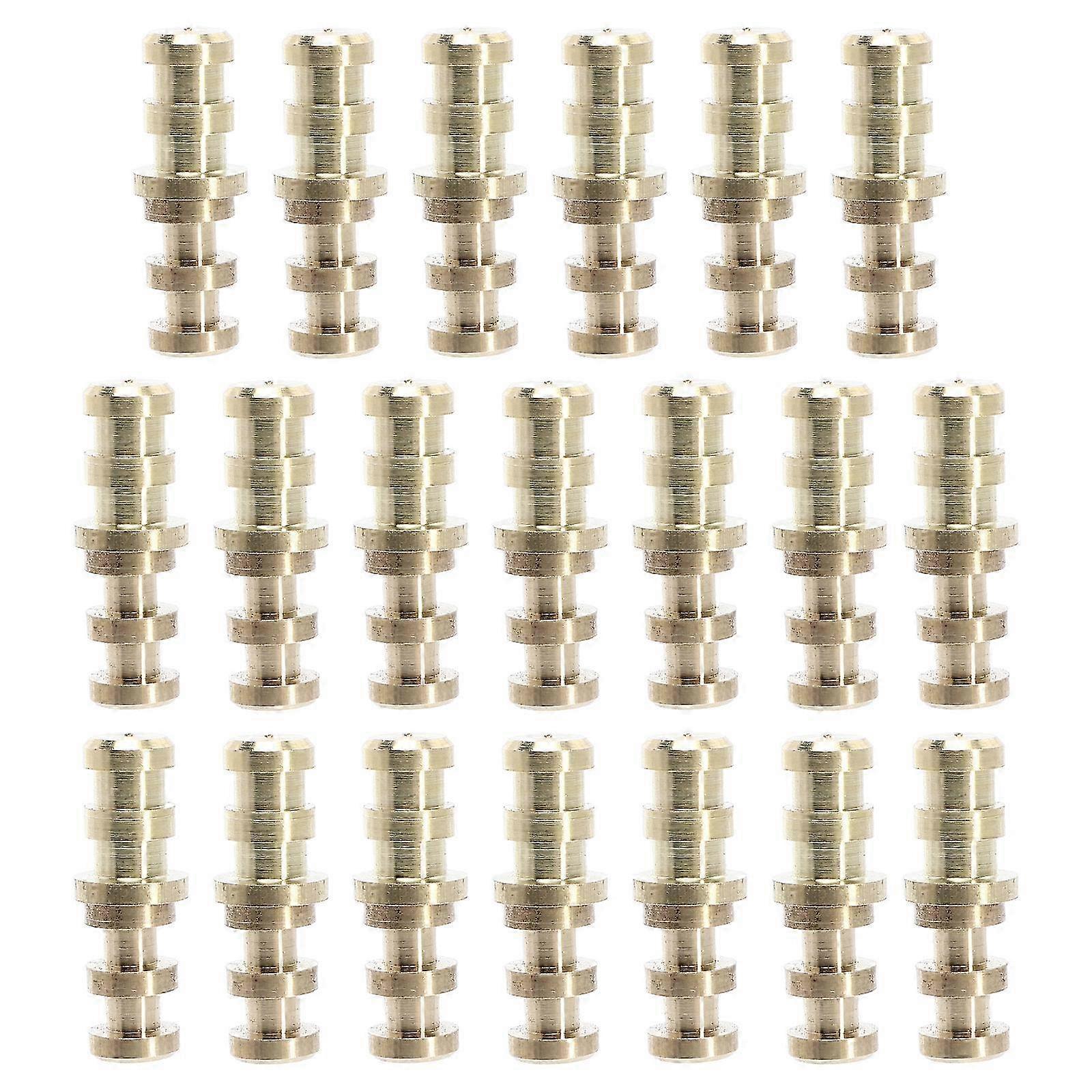 20 Sets Table Bolt Sleeve Connectors Durable Table Dowel Pin Alignment Pin2.20X0.80X0.80CMGolden SZRH