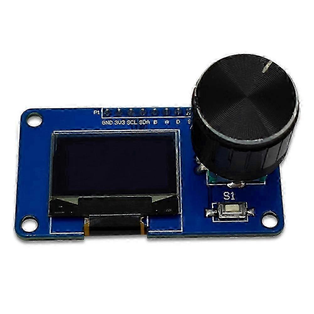 0.96 Inch OLED Display Module with Buttons & EC11 Rotary Encoder - IIC Interface LCD Screen