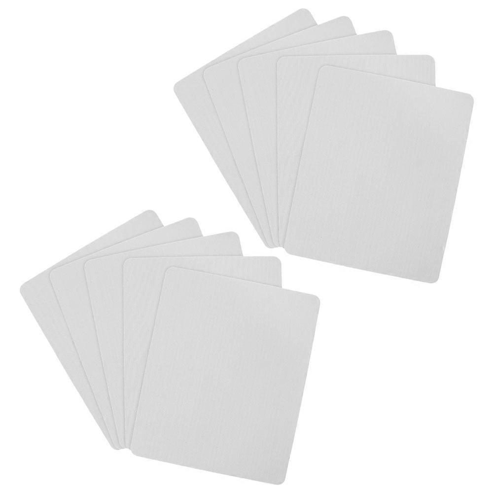 10 Pcs Gaming Mouse Pad Mousepad Computer Desk Pads The Office White Rubber