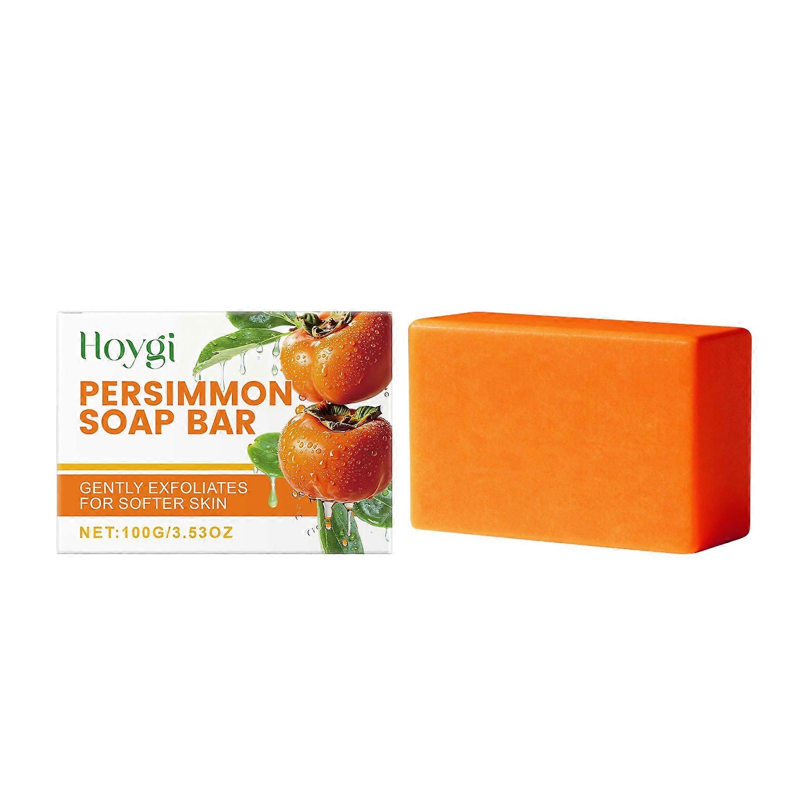 Hoygi Persimmon Moisturizing Bath Soap Gentle Cleansing Moisturizing Skin Moisturizing Hydrating Daily Body Bath Soap