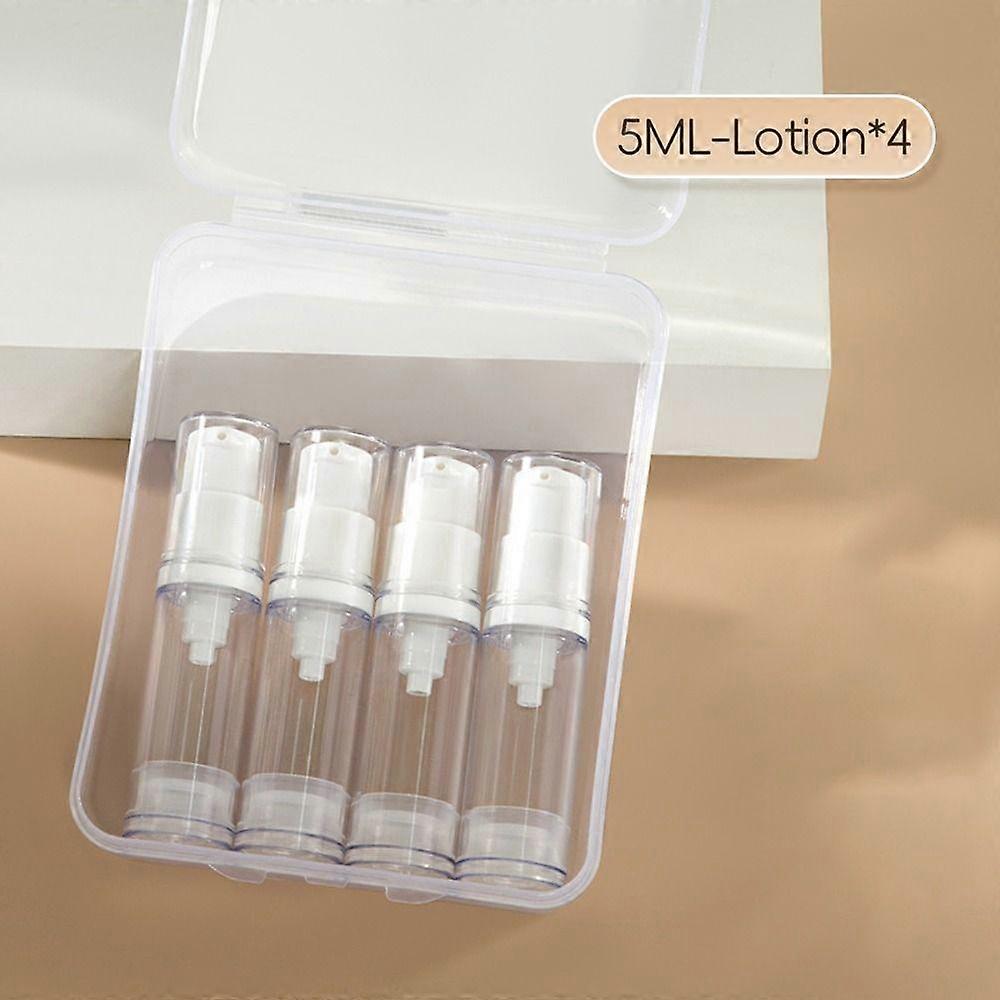 3/4Pcs Clear Travel Refillable Bottle Empty Cosmetic Container Durable Lotion Sprayer Bottle
