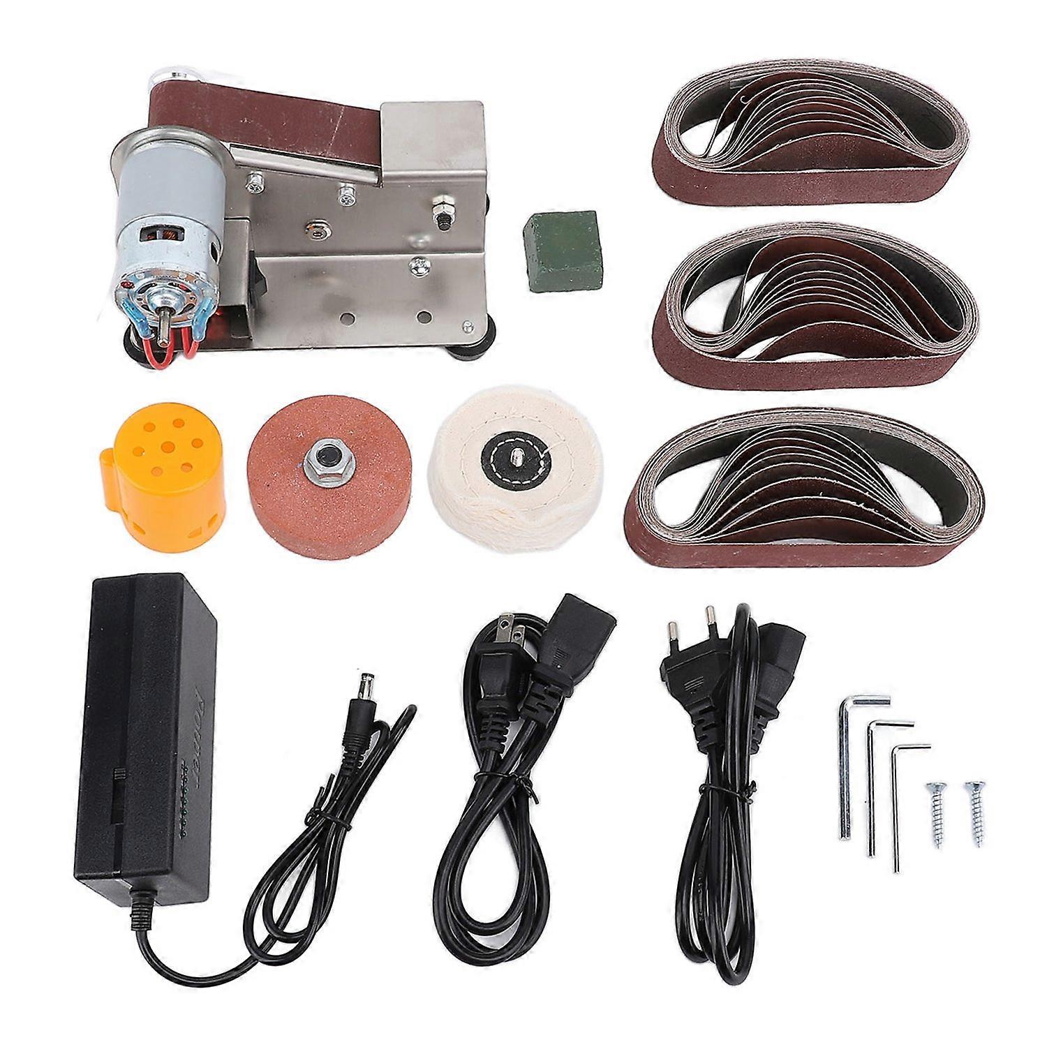 Mini Belt Sander 15 Degree Electric Tool Sharpener 7 Adjustable Speed Forward Reverse Rotation Power