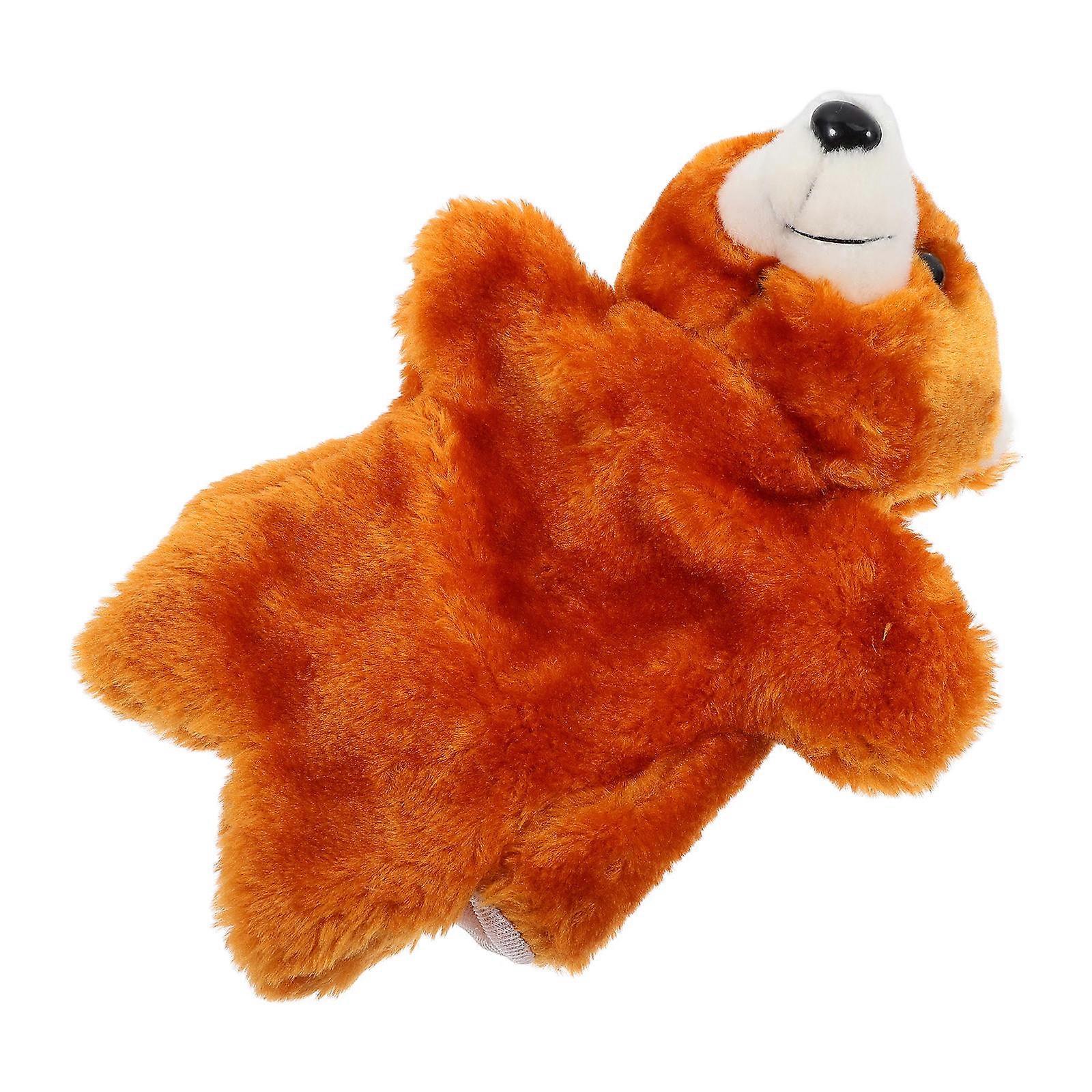 Adorable Design Hand Puppet Bear Toy For Kids Perfect For Playtime And Storytelling Time Sized At 24X20X12CM 1Set