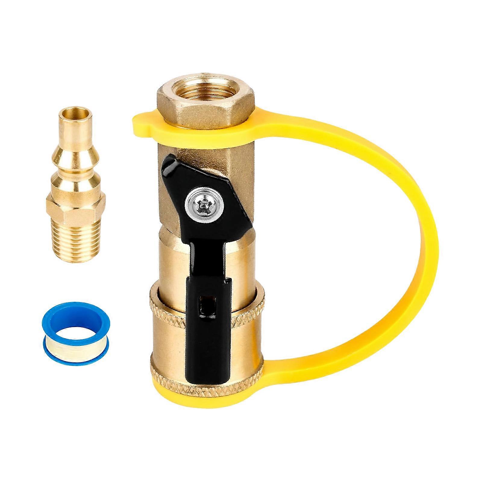 Multiple Application Gas Grills Adapter Propanes Brasses Quick Connecting For Trailers Fire Pits And Patios Heating Devices Multicolor