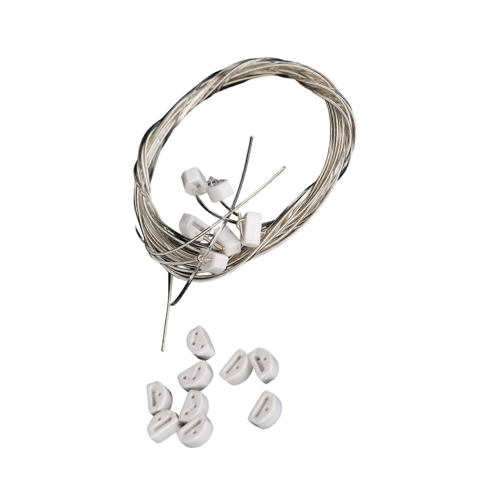 Professional Classical Guitar Nylon String Replacement Build In Bridge Beads For Stable Tuning And Comfort Performances  White string buckle