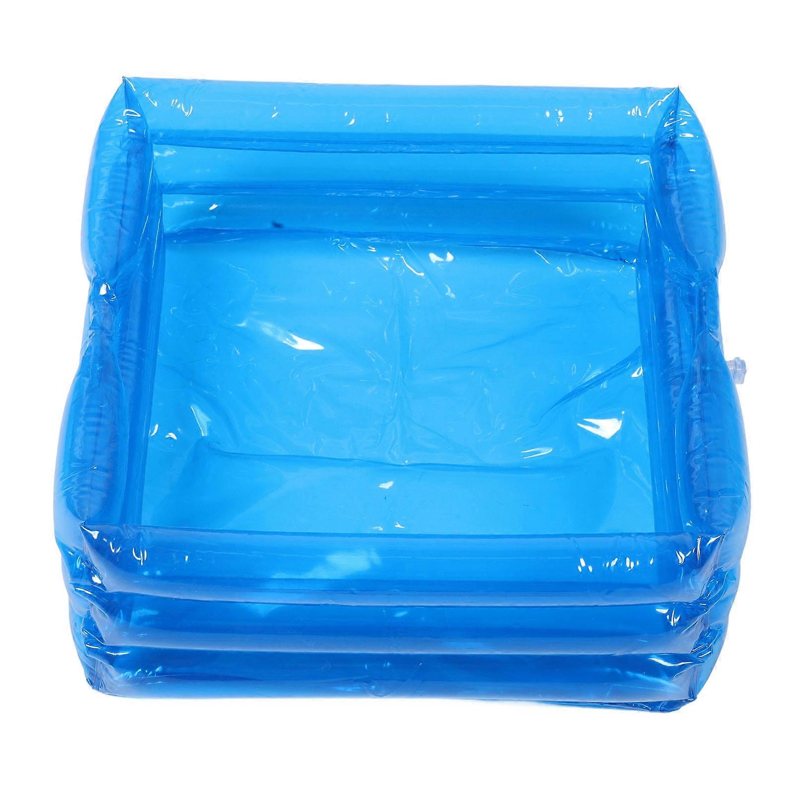 Blue Inflatable Pool Foot Bath Ideal For Home Use And Relaxation With Portable Features 1Set
