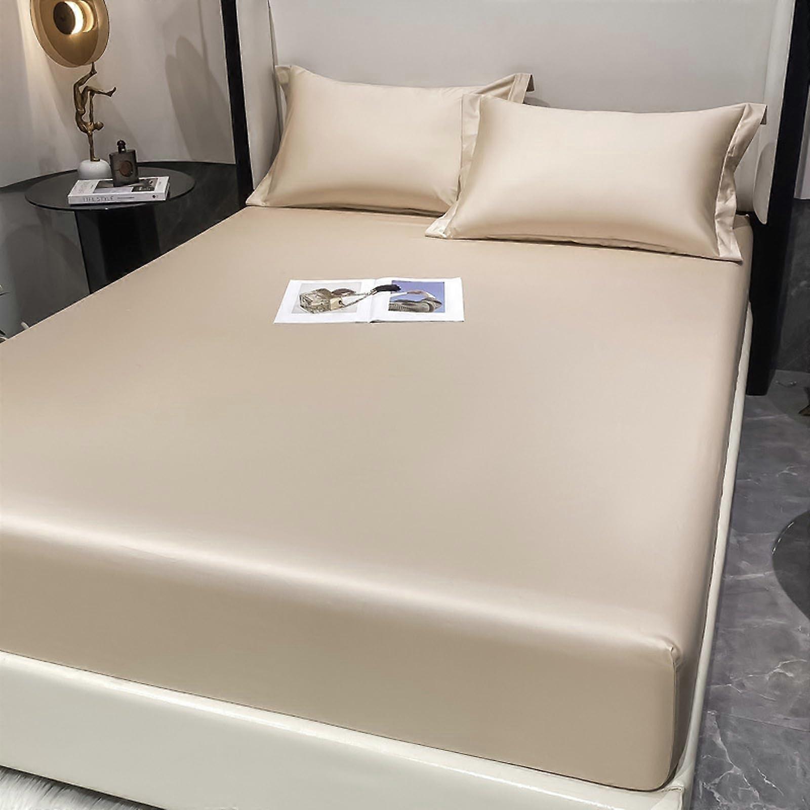 Fitted Bed Sheet 120x200 Extra Deep 25cm Mattress Cover with Elastic Edges for Bedroom