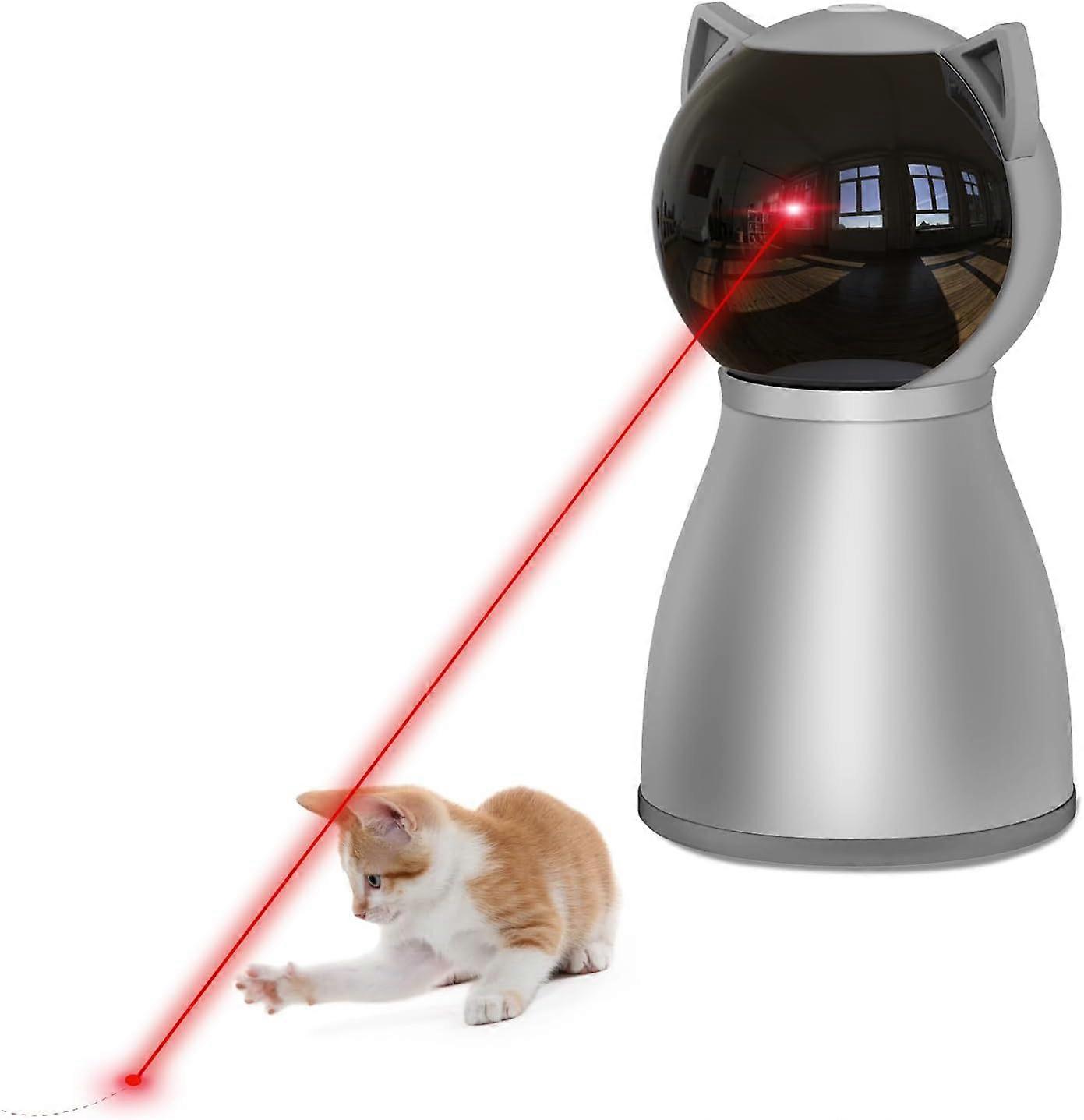 Laser Cat Toys for Indoor Cats,The 4th Generation Real Random Trajectory Motion Activated Rechargeable Automatic Cat Laser Toy,Interactive 