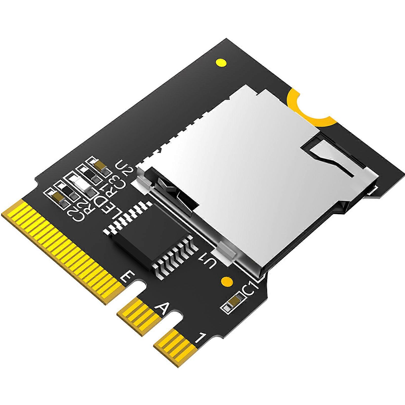 Adapter NGFF M.2 Key A+E to T-Flash Card Reader Converters for Laptop Computer Multicolor