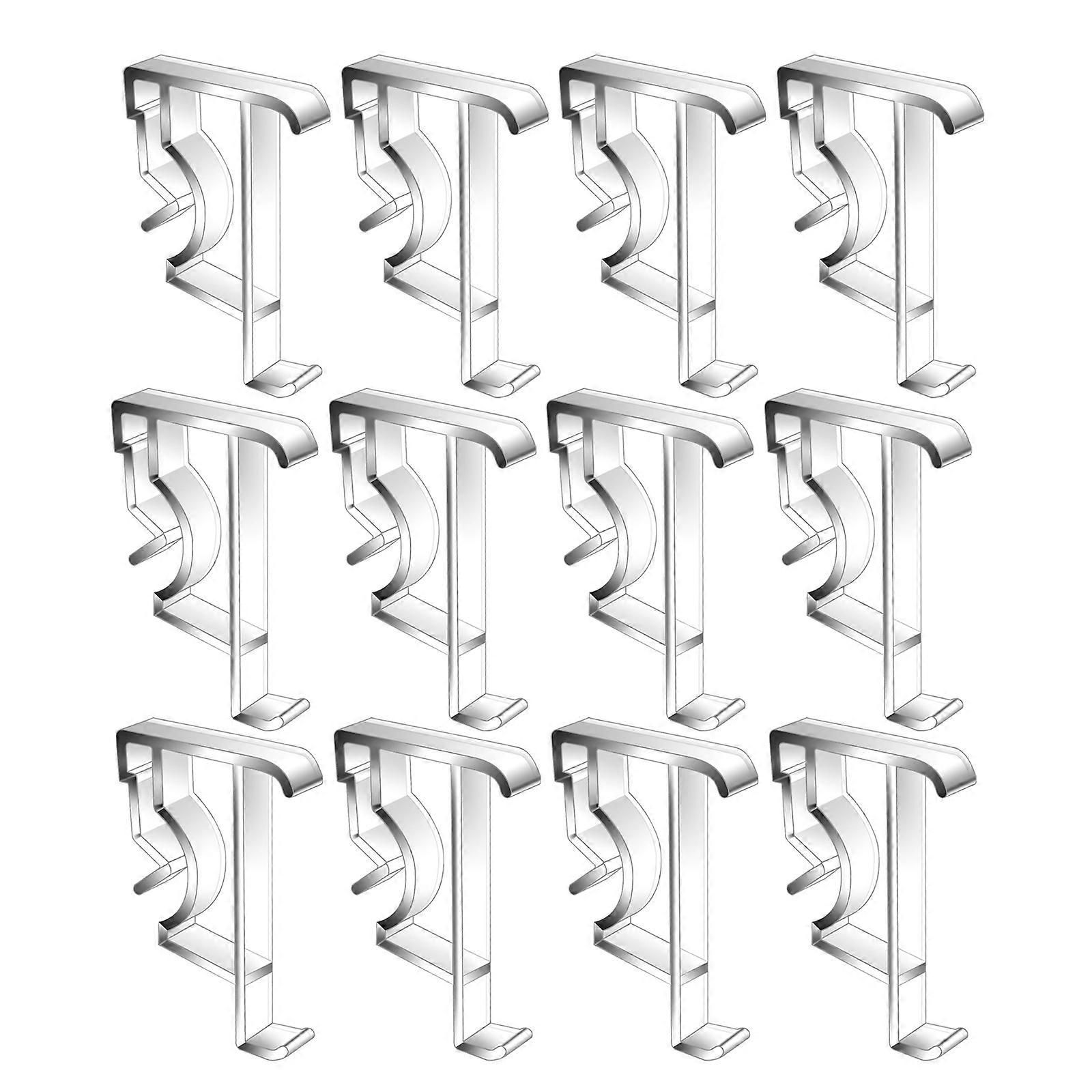 Clear Plastic Valance Clips for Blind Replacement 12Pcs Pack