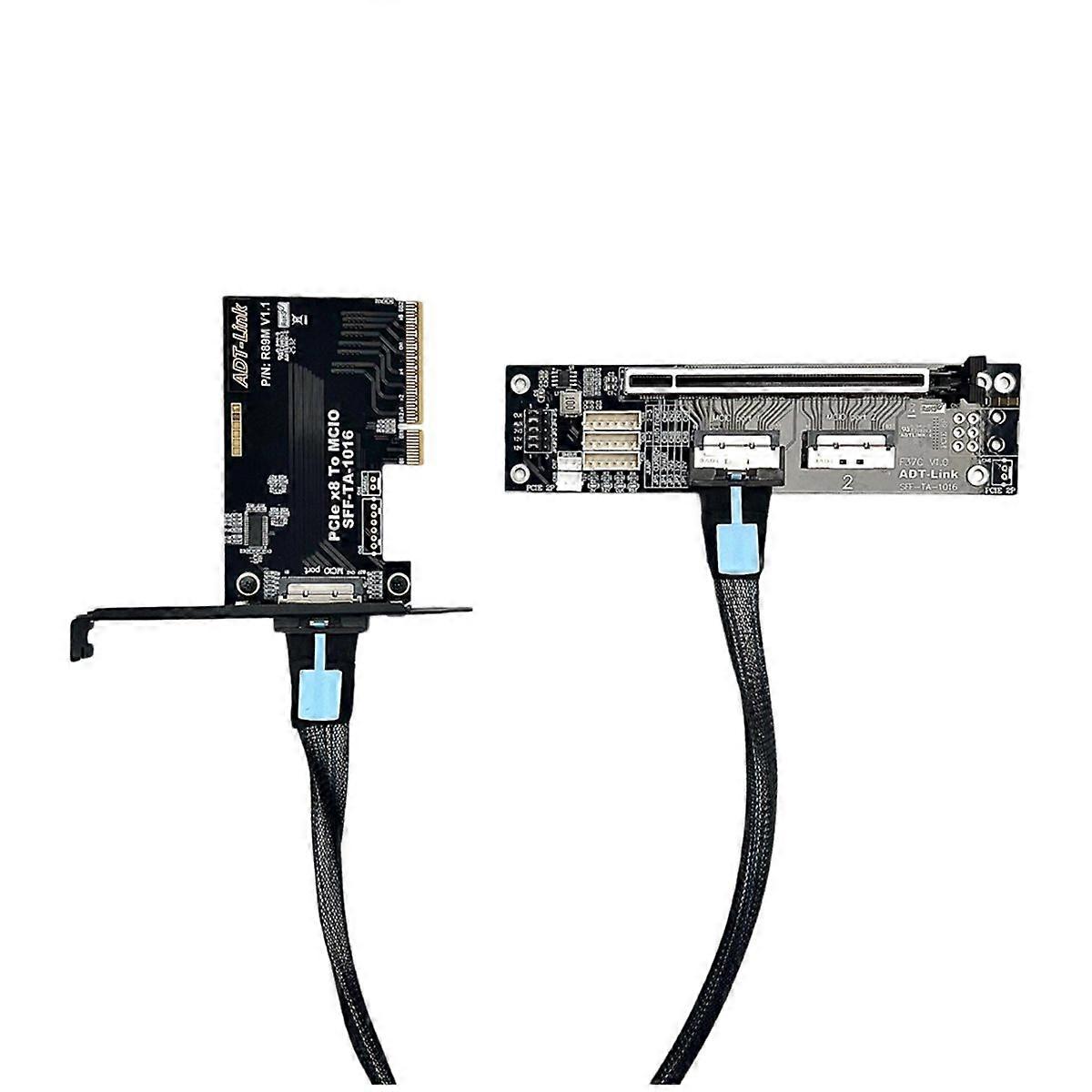  PCIe 4.0 X8 to SFF-TA-1016 Adapter Card MCIO External Graphics Card Split Card Support 2U 4U Chassi