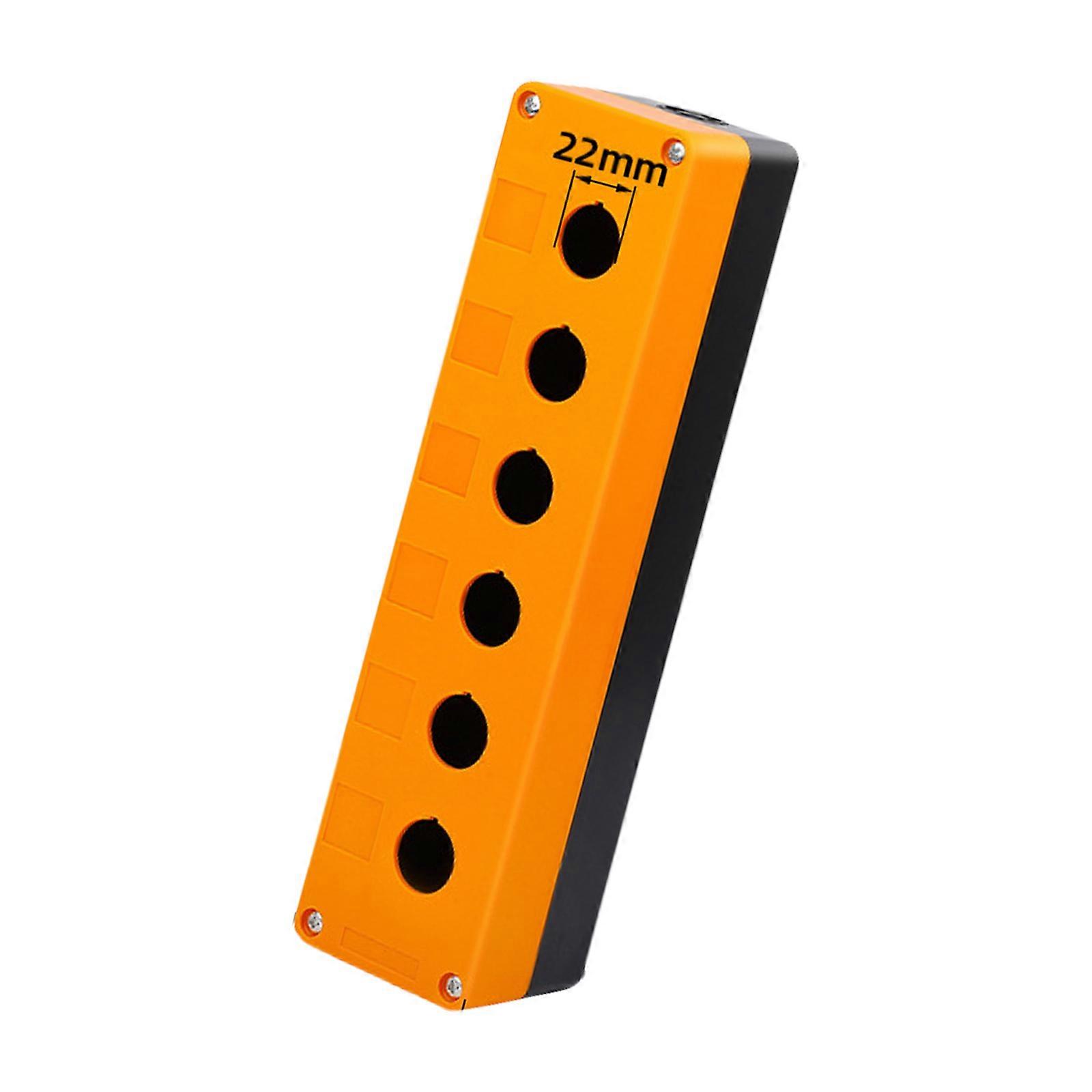 High Strength Dustproof Waterproof Control Button Box Protective Enclosure for Industrial Use and Harsh Environment  Yellow