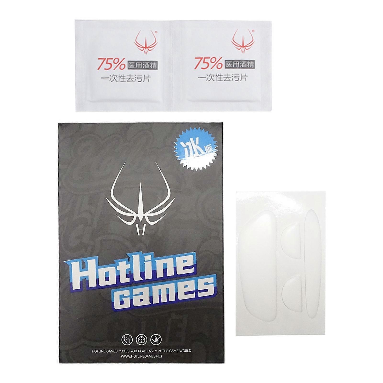 1Set Ice Version Mouse Skates Pads White Rounded Curved Edges Mouse Feet Stickers for MX 1 2S Mouse Multicolor