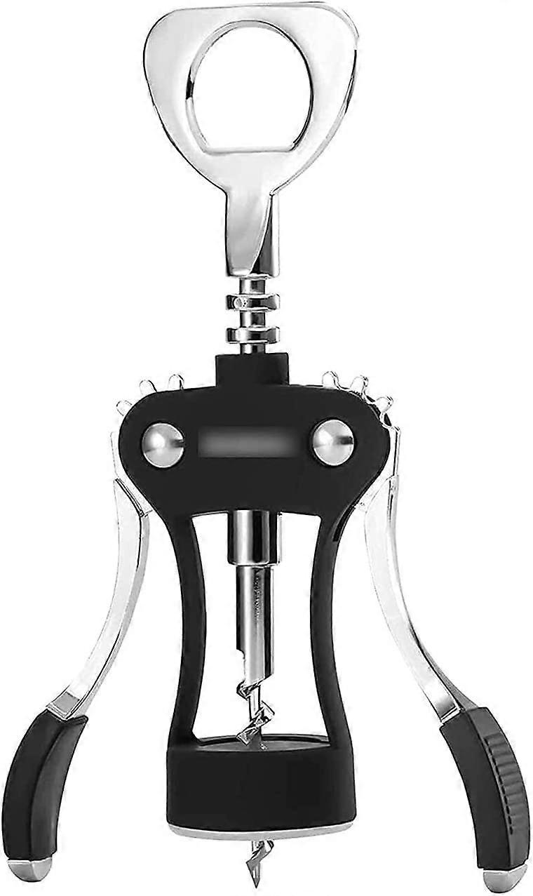 Wine Bottle Opener with Corkscrew and Beer Cap Remover, Durable Alloy for Home Bar Use