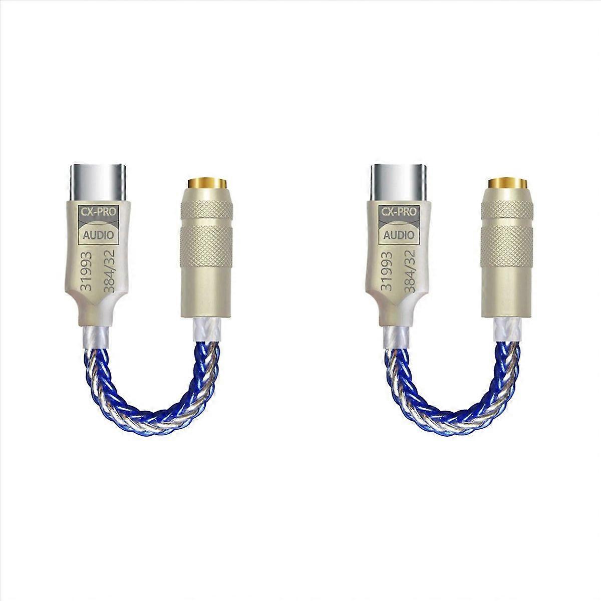 2X CX31993 HiFi Type C to 3.5mm Headphone Amplifier Audio Decoder IEM AMP Mobile Phone Adapter B