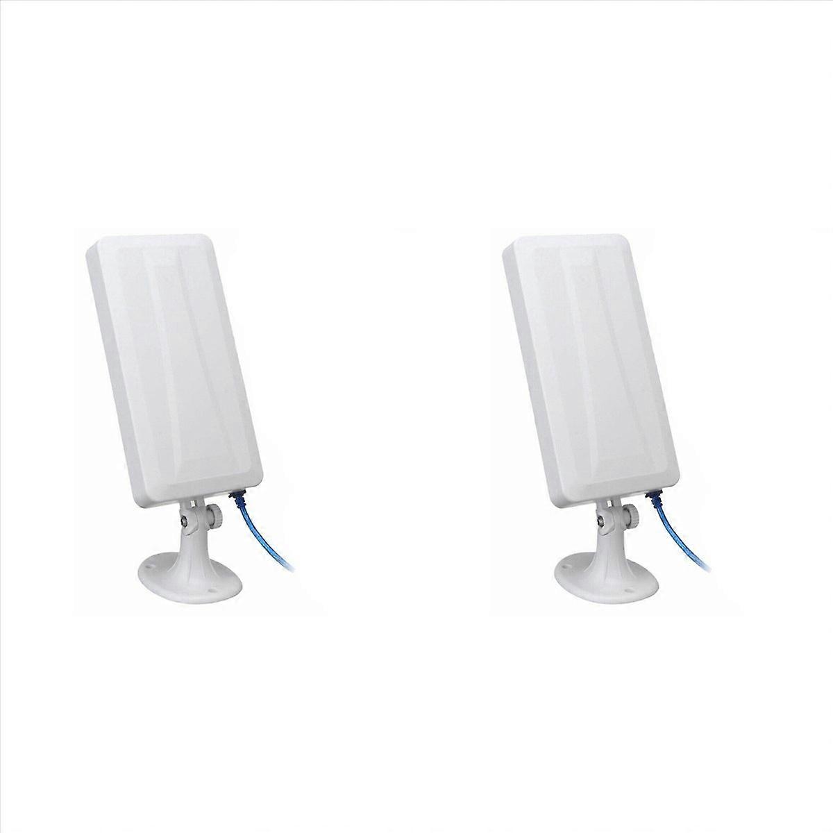 2X Lång räckvidd 150Mbps WiFi-förlängare Trådlös utomhusrouter Repeater WLAN-antenn för booster 5M