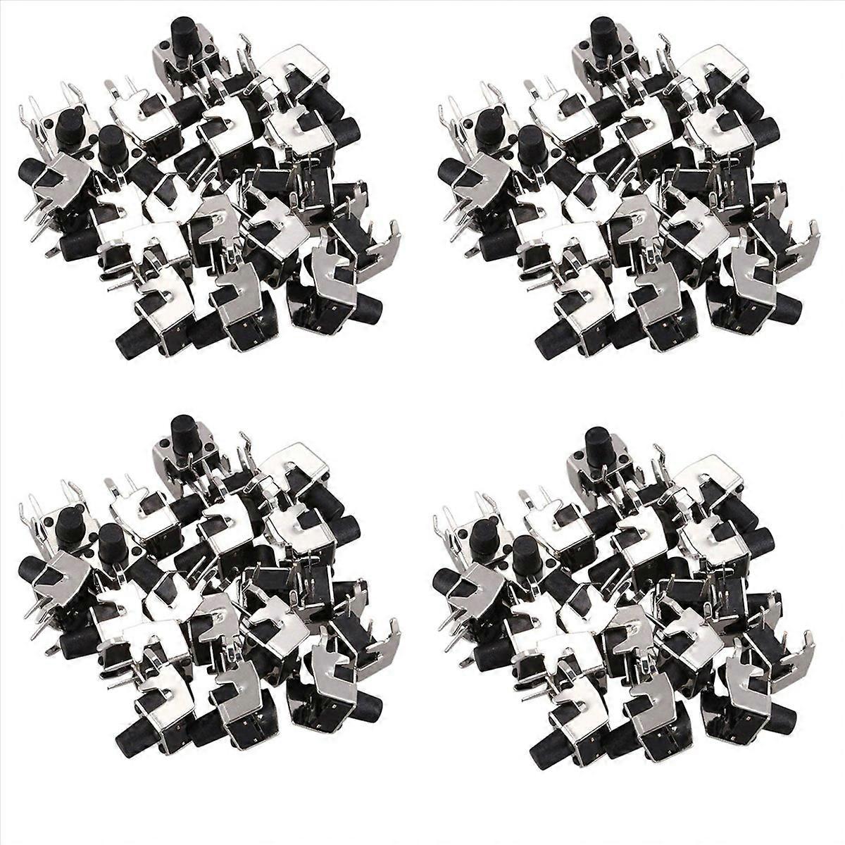 80 Pcs Momentary Right Angle Tactile Tact Push Button Switch 6 x 6mm x 8mm