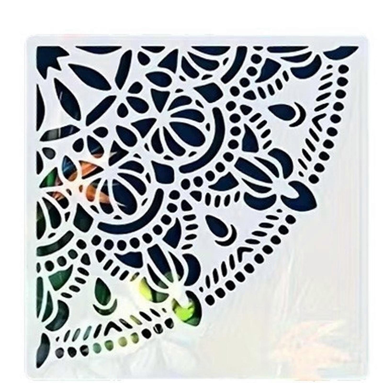 Reusable Corner Stencil for Painting on Wood Canvas Paper Fabric Floor Wall and Tile DIY Art Craft Border Template Multicolor