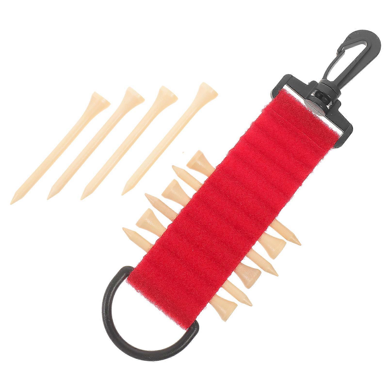 Golfing Tees Holder for Golfs with 4Sets Portable Plastic Tee Organizer