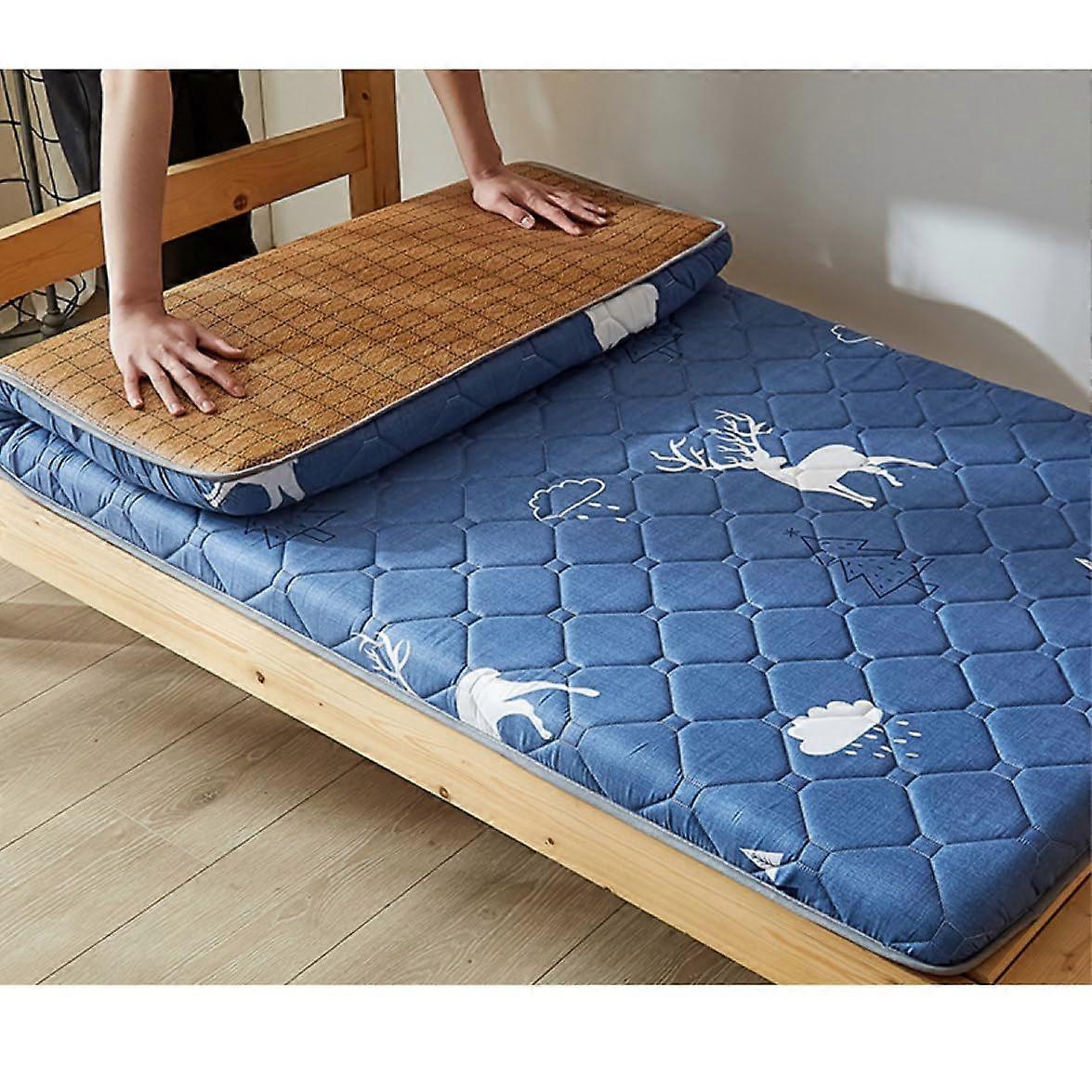 Mattress Pad 120 x 200cm SemiDouble Soft Support Cushioning Durable Polyester Bed Topper