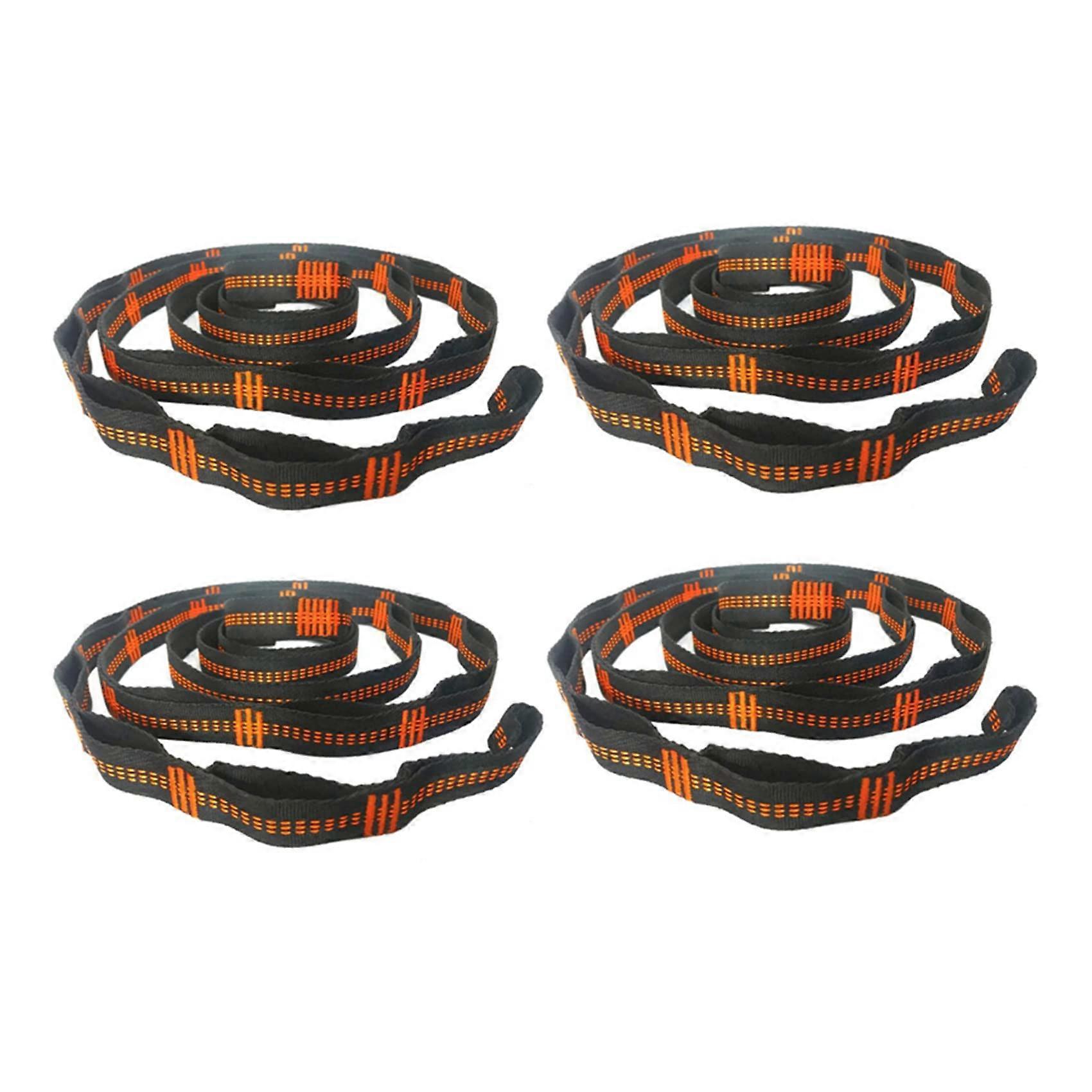 Hammock Tree Straps 4 Pack Durable 1000D Nylon Waterproof Outdoor Straps with Reinforced Loops