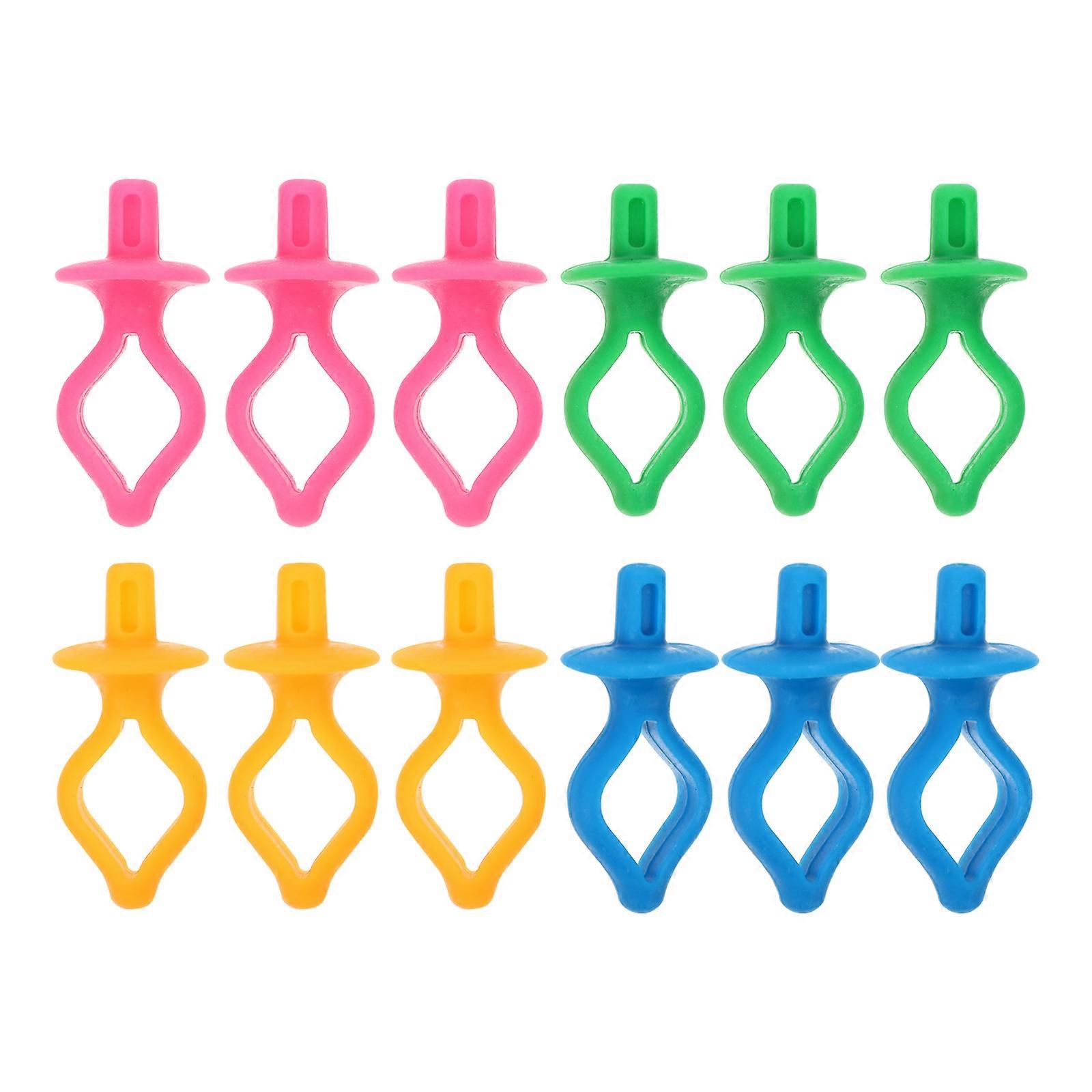 Silicone Bobbin Holders Sewing Bobbin Clips to Secure Threads 12Pcs