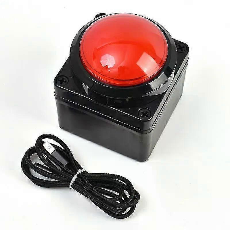 25-26 100MM USB Custom Button Remote Control Buzzer Switch Lottery Computer Mouse Shortcut Keyboard 2m