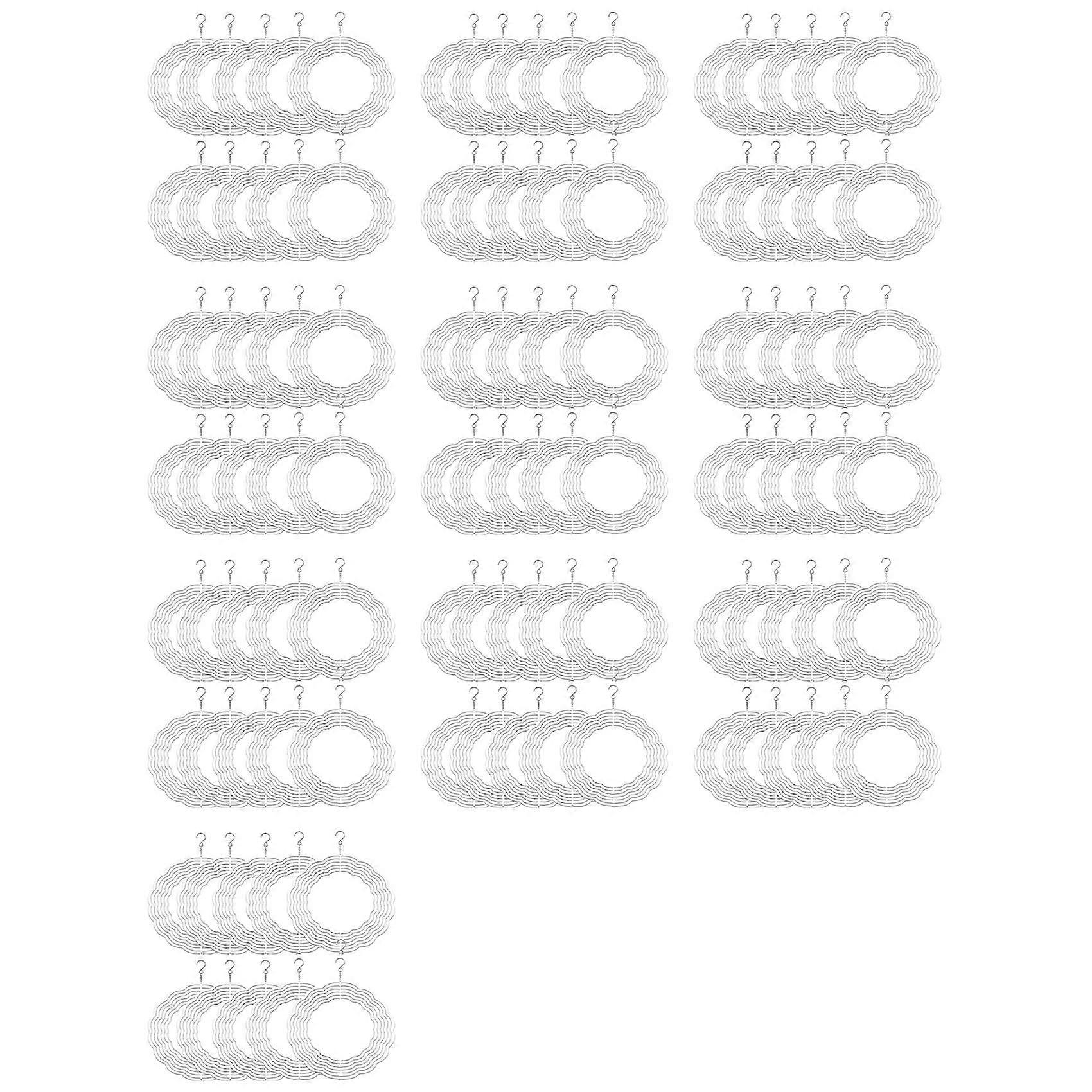 100Pcs 8 Inch Sublimation Wind Spinner Blanks 3D Wind Spinners Hanging Wind Spinners