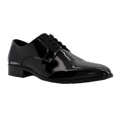 Dune London Mens Smart Patent Sheer Gibson Shoes