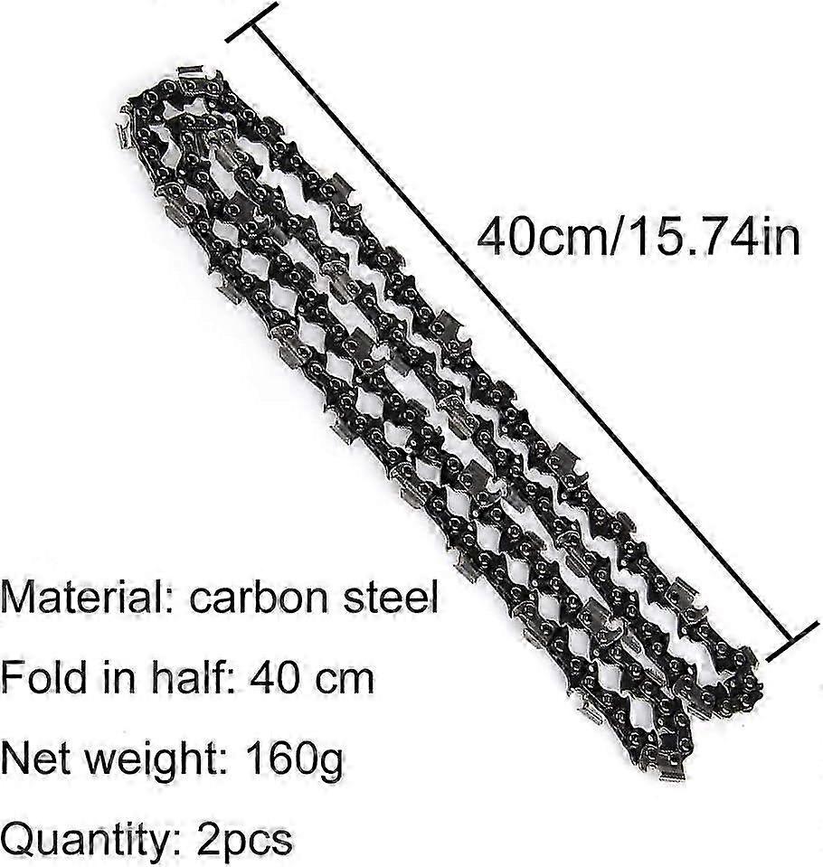 2 Pack Genuine Chainsaw Chain, Rotatech 16" Chainsaw Chain 59 Links Length 40cm for Electric Titanium