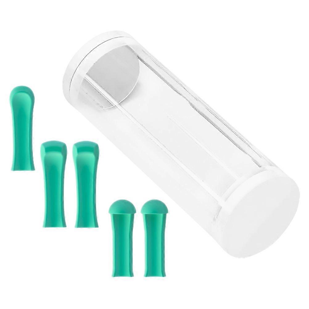 Green Silicone Ear Spoon Tips Replacement Covers for Home Ear Cleaning Accessories 10 Count