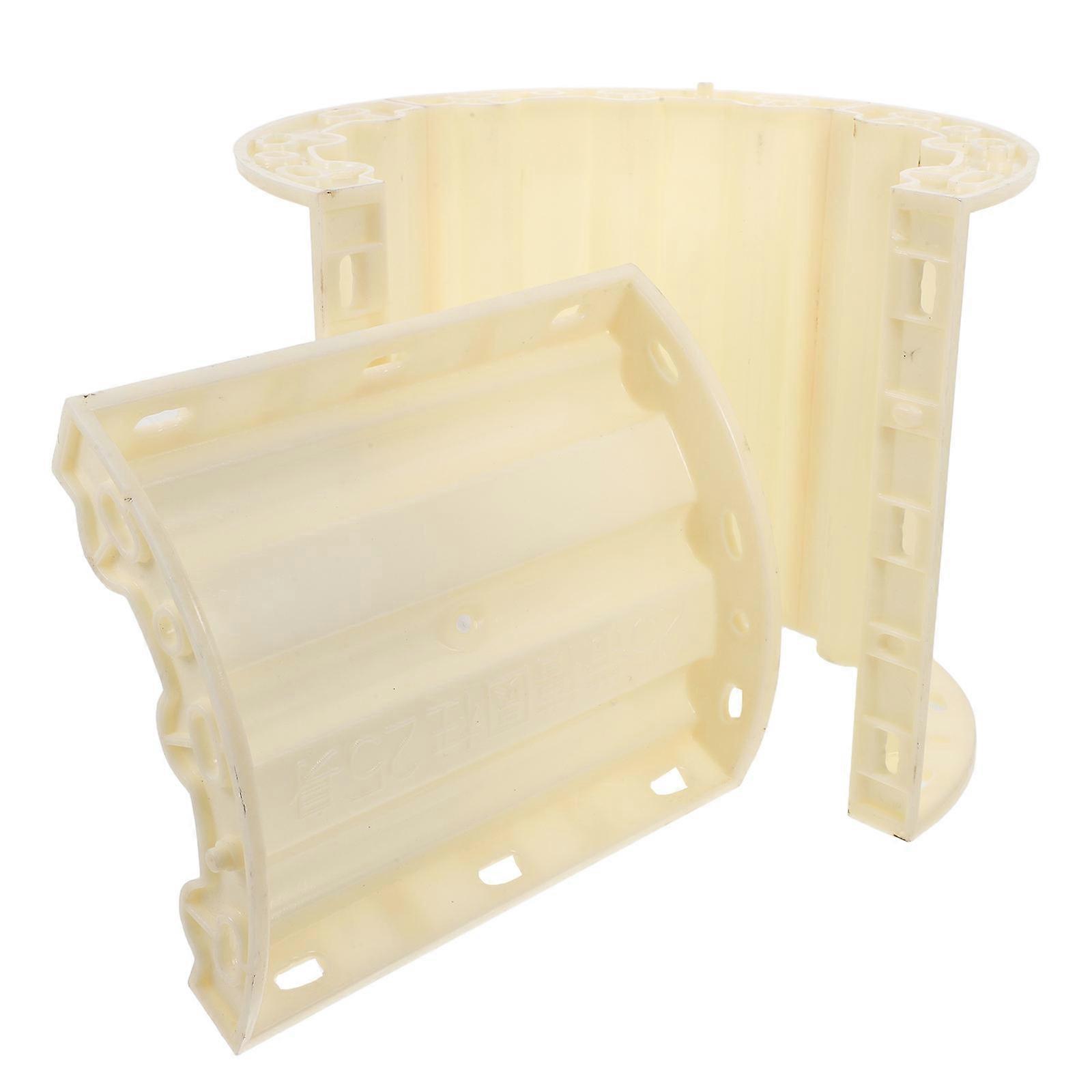 Durable Roman Column Mold for DIY Concrete Pillar Form Beige ABS