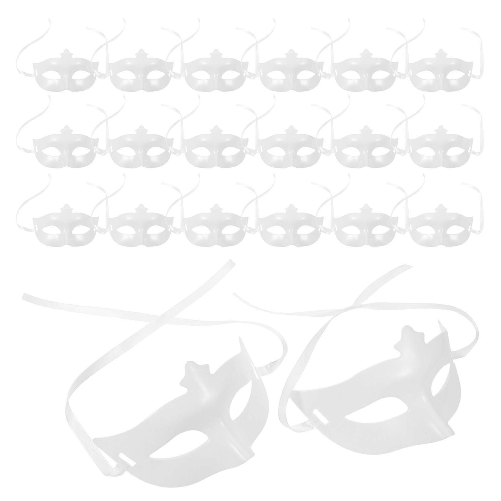 DIY Plastic Mask Base Halloween Mask Base for Cosplay Use 20Pcs Kit