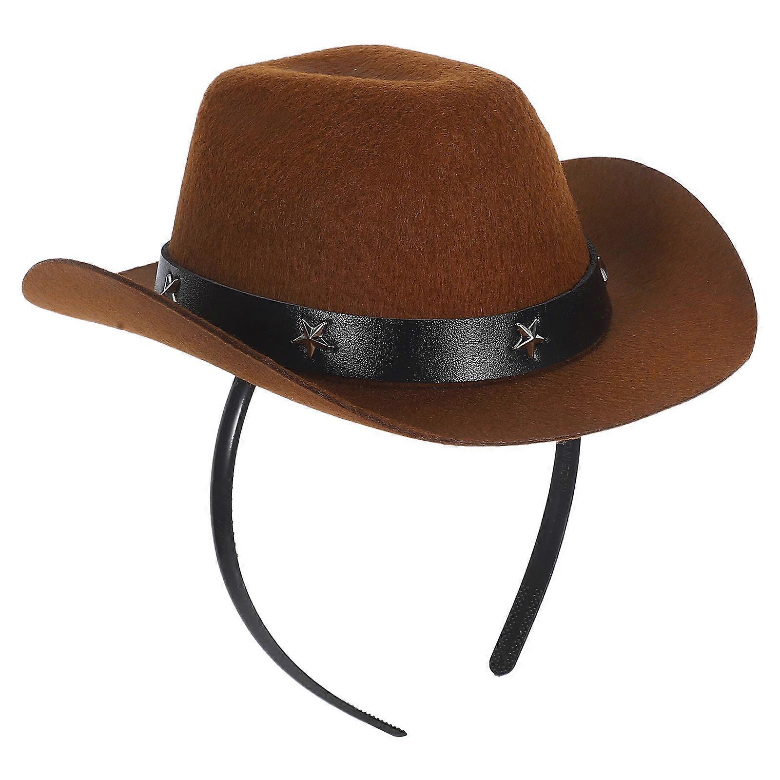 Cowboy Hat Mini Headband for Decoration Party Accessory