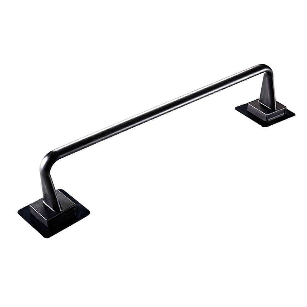 Towel Bar No Drill Adhesive Wall Mounted Plastic Rack for Bathroom Tile Mirror SpaceSaving Design