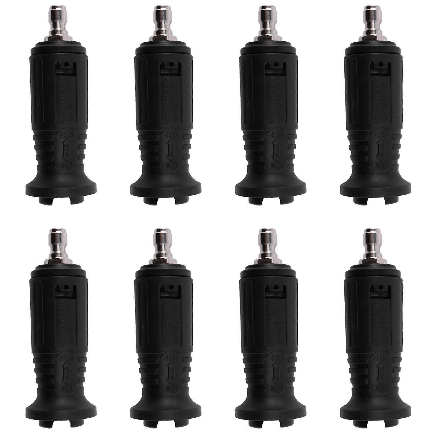 8X Auto Tool Adjustable High Pressure Washer Nozzle Tips,Variable Spray Pattern, 1/4Inch Quick Connect Plug