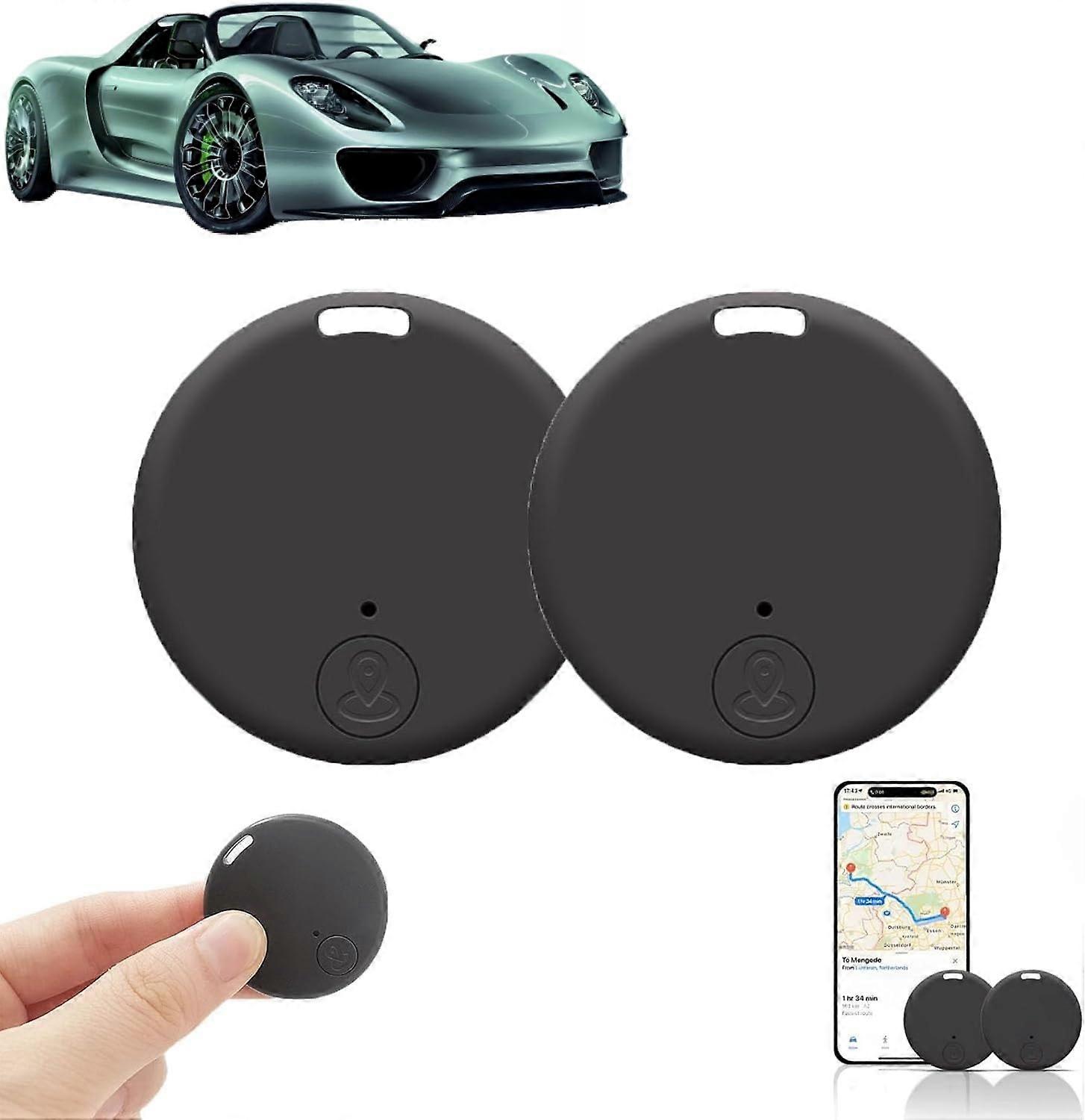 2 PCS Mini GPS Tracker with Real Time Tracking, Magnetic Attachment, AntiLost Alert, App Control