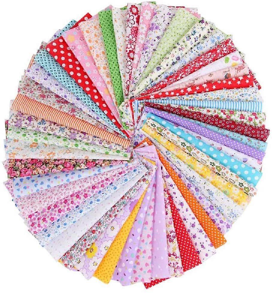 Fabric Squares Sheets Patchwork Craft Cotton Quilting Fabric Bundles DIY Patchwork Crafts