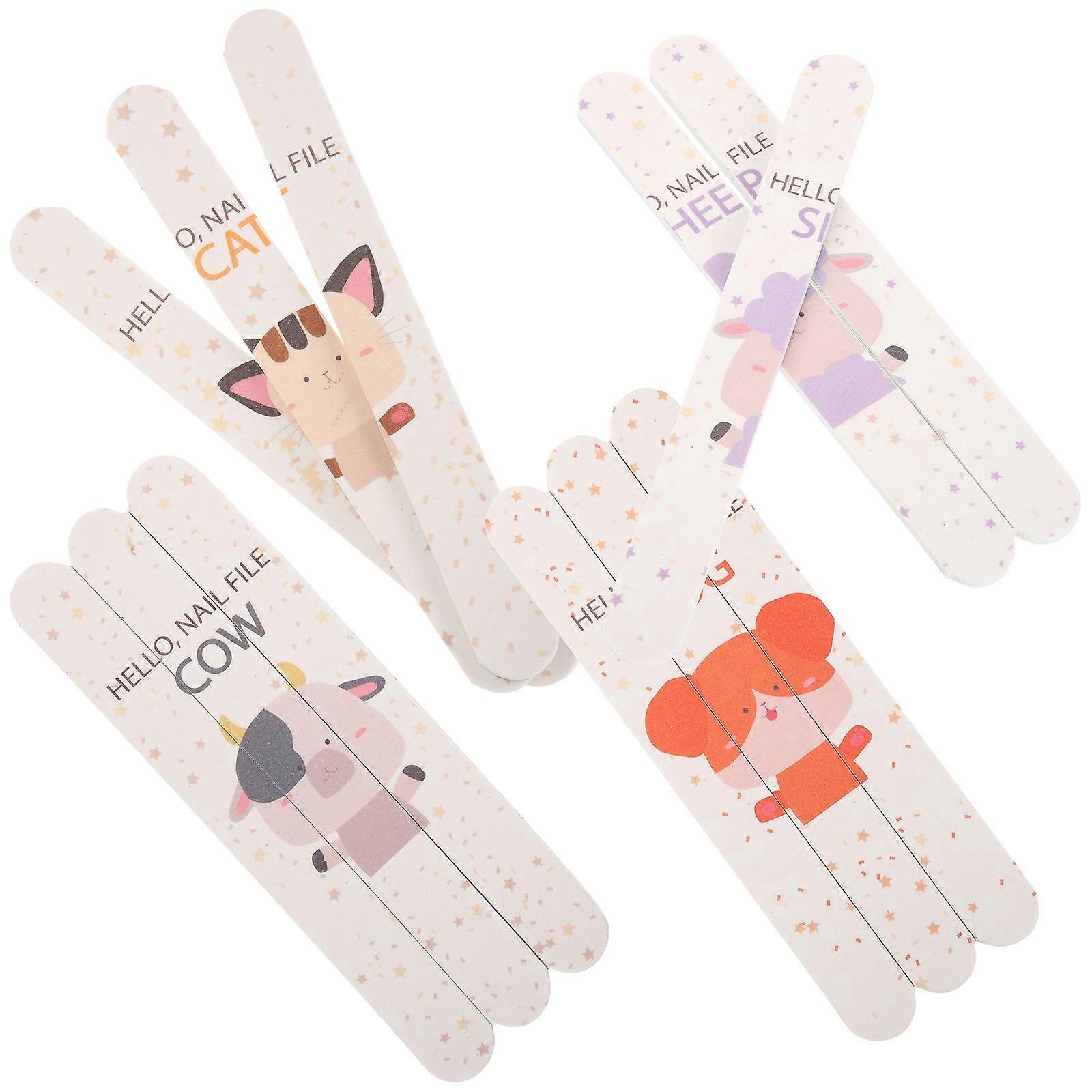 Nail Files Rectangular Buffer Blocks for Manicure 48Pcs Double Sided Use