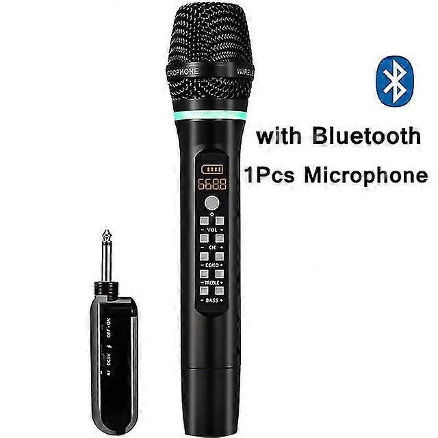 Professional Uhf Wireless Microphone Handheld Bluetooth Karaoke Microphone Recording Studio Home Party Singing For Car Speaker